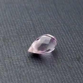 Бусина Кварц с включениями прозрачно-фиолетовый бриолет 10-11 мм