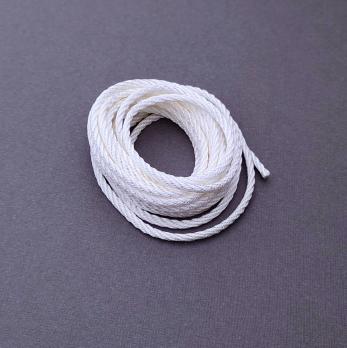 Нить для рукоделия, шнур для украшений, нейлоновая нить 5 мм белый 3 м