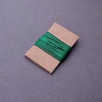 Шнур вощеный для плетения, нить для рукоделия, шнур вощеный для плетения браслетов, украшений, Шамбала 1 мм зеленый 3 м