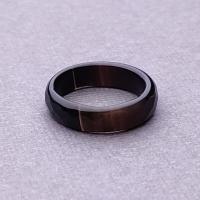 Кольцо Агат черный граненый 17,5 размер