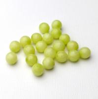 Бусина Кварцит зелено-грушевый граненый шар 10 мм