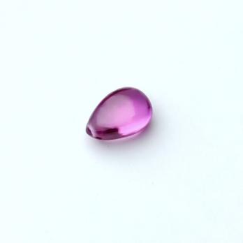 Бусина Кварц розово-фиолетовый гладкий панделок 10-12х7-9 мм