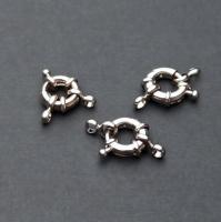 Замочек-кольцо шпрингельный серебристый 12-13 мм