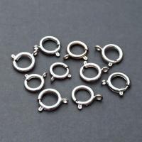 Замочек-кольцо шпрингельный серебристый 12-14 мм 10 шт