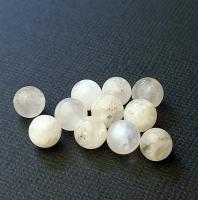 Бусина Лунный камень Адуляр белый гладкий шар 6,3-6,8+- мм 11 шт.