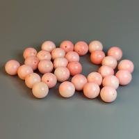Бусина Коралл розовый гладкий шар 6,8+- мм 30 шт.