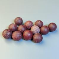 Бусина Кварцит малиновый гладкий шар 12-12,7+- мм 12 шт.