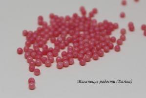 Бусина Коралл розовый гладкий шар 3 мм