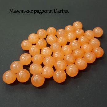 Бусина Кварц персиковый гладкий шар 12 мм