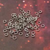 Колечки соединительные серебристый одинарные 4,4х0,8 мм 100 шт.