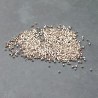 Бусины зажимные (стопперы, кримпы) серебристый 1,9х1,5 мм 50 шт