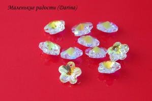 Подвеска, кристалл Swarovski, цветок, 11х7 мм